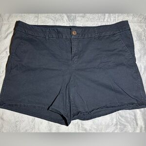 Maurices Shorts Womens Size 20 Black Casual Stretch Pockets Classic Summer